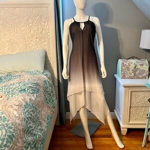 INC International Concepts Elegant Black and White Ombre Dress